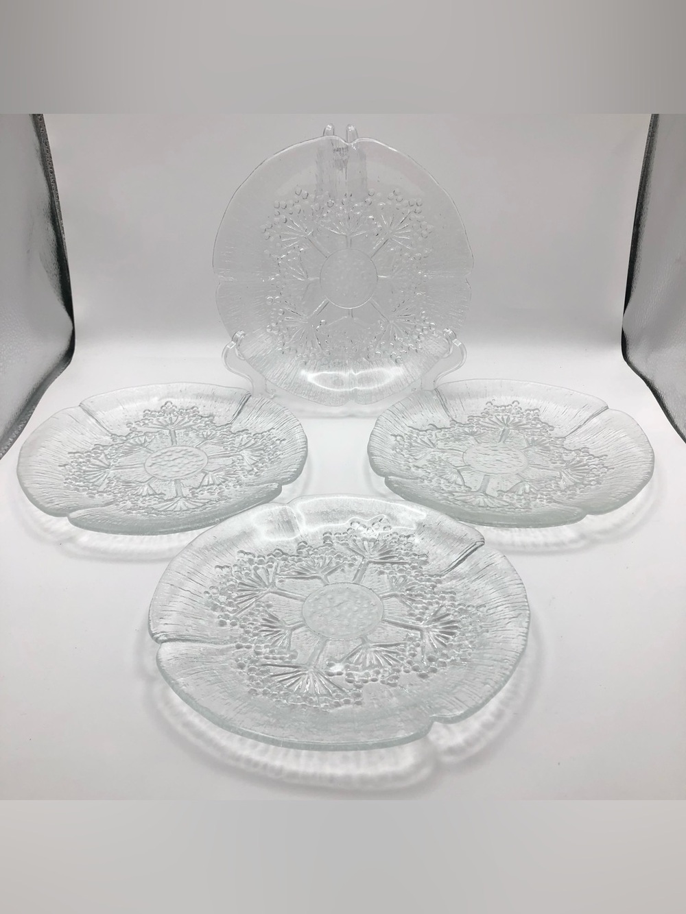 Dansk Cow Parsley Floriform Pattern Salad Set of 4